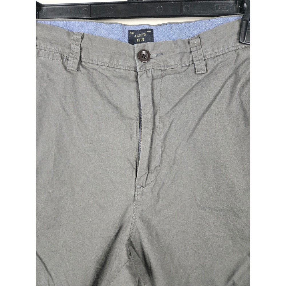 J.Crew Club Mens Gray Cotton Chino Shorts Size 36 Style 93852 SP 13 - Picture 3 of 9
